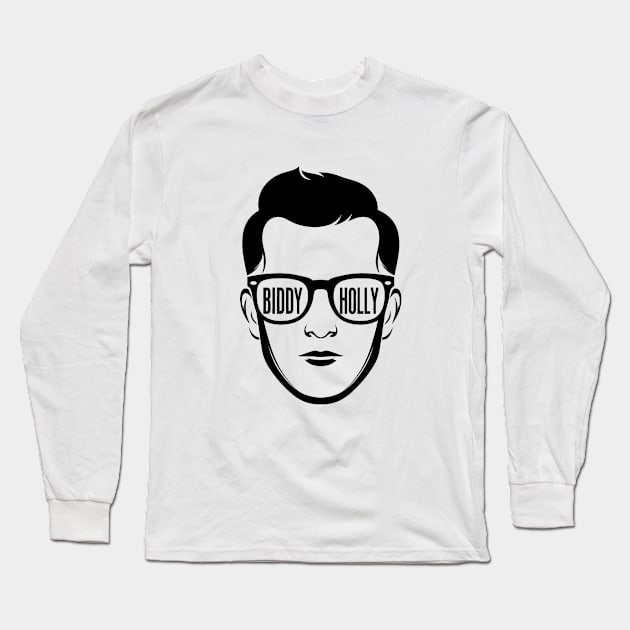 Buddy Holly -  Rock 'n' roll pioneer - whose melodies still echo through time Long Sleeve T-Shirt by StyleTops